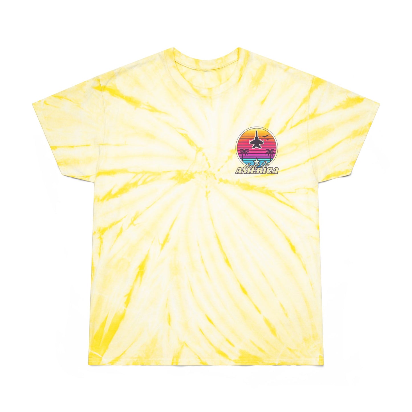 Neon Gulf of America - Tie-Dye Surf Design