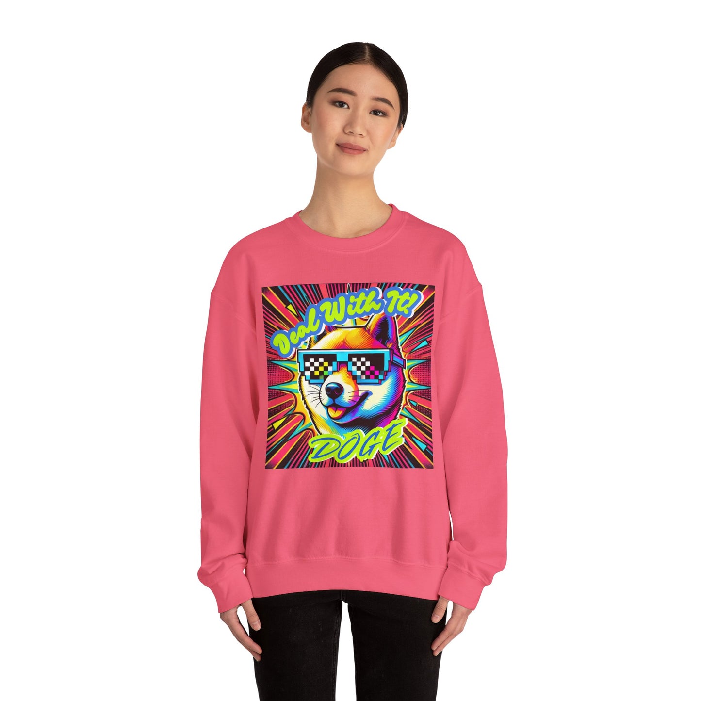 Deal With It - Unisex Heavy Blend™ Crewneck Sweatshirt