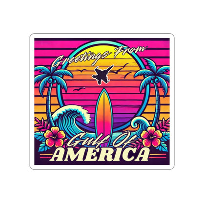 Neon Gulf of America - Die Cut Sticker
