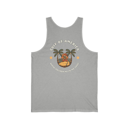 Where Freedom Meets the Coast - Unisex Jersey Tank